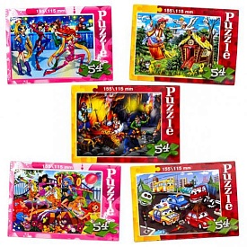 Пазли 54 ел. малі,картонні (160)  - 1 - smarttoys.com.ua