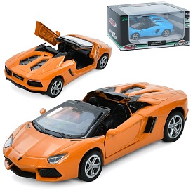 Машина AS-3034 АвтоСвіт,Lamborghini,мет.,інерц.,відчин. двері,гум.колеса,2кольори,кор.,14,5-7-6,5см. - 1 - smarttoys.com.ua