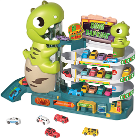 Ігровий набір ZIPP Toys Dino паркинг електричний, 6 машинок, - 1 - smarttoys.com.ua