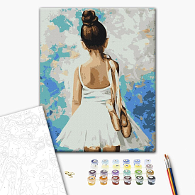 Картина за номерами: Мадемуазель з пуантами 40х50 - 1 - smarttoys.com.ua