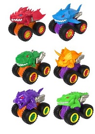 Машинки 1417564 інерц., набір 2 шт., корпус-динозавр, гум. колеса, мет.+пласт., 3 види, 24-12-8,5 см - 1 - smarttoys.com.ua