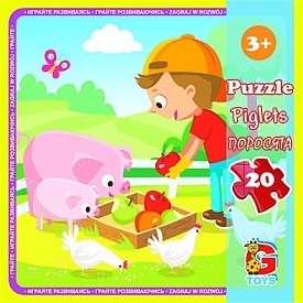 LA09 Пазли ТМ "G-Toys" із серії "Ферма", 20 ел. - 1 - smarttoys.com.ua