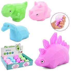 Іграшка MS 4017 динозавр, антистрес, борошно, 4 види, 12 шт. в диспл., 27-20-6,5 см. - 1 - smarttoys.com.ua