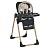 Стільчик ME 1115-W CRAFT Black для годування, 5-точ. ремені, матрац, 2 колеса, шкір., чорний. - 1 - smarttoys.com.ua