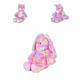 М'яка іграшка BJ0014 заєць, єдиноріг, ведмедик, 3 види, 38 см. - 1 - smarttoys.com.ua