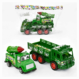 Набір машин 858 В-20 (120/2) "Військова техніка", інерція, рухомі деталі, 2шт у пакеті - 1 - smarttoys.com.ua