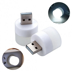 Портативна світлодіодна USB лампа-ліхтарик нічник 1W USB LED Light (Білий) - 1 - smarttoys.com.ua