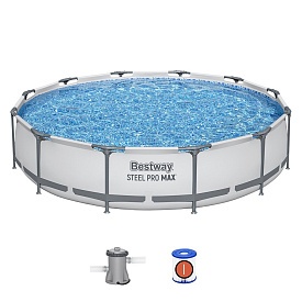 Басейн каркасний BW 56416 круглий, фільтр-насос, ремкомплект, кор., 366-76 см. - 1 - smarttoys.com.ua