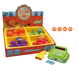 Магазин 8321 каса-муз., сканер, продукти, світло, бат., кор., 40-33-14 см. - 1 - smarttoys.com.ua