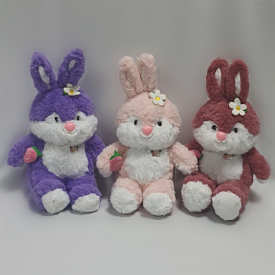 Зайчик з полуничкою середній 45см - 1 - smarttoys.com.ua