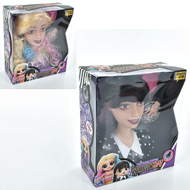 Лялька голова для зачісок LK1428 гребінець, 2 види, кор., 20-23-9 см. - 1 - smarttoys.com.ua