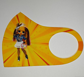 Маска Pitta Print S LOL OMG Диско-Леди Rays Yellow																						 - 1 - smarttoys.com.ua