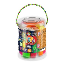 Креативна творчість "Тісто для ліплення "FLUORIC" туба 8 кольорів укр (12) - 1 - smarttoys.com.ua