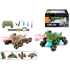 Динозавр TCS18 радіокер.,2 пульти(1шт браслет на руку),акум.,пара,2кольори,динозавр,USB,муз.,світло - 1 - smarttoys.com.ua