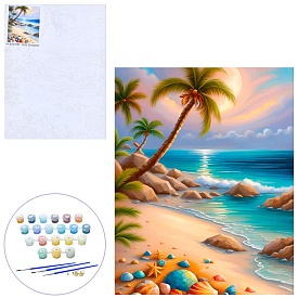 Набір для творчості МК 5330 картина за номерами, На морському узбережжі, кул., 30-40-2 см.  - 1 - smarttoys.com.ua