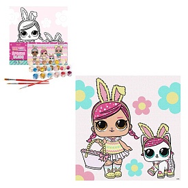 Картина за номерами для дітей "L.O.L. Surprise! Spring Bling Hops with Kittea" 40х40 см - 1 - smarttoys.com.ua