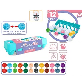 Гра DF39 яйця-пазли (тварини), 12шт., лоток, карт. обгортка, 29,5-10-7 см. - 1 - smarttoys.com.ua