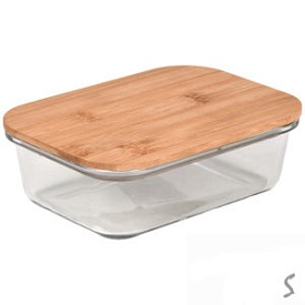 Маслянка з бамбук. кришкою 15*10.5*5см., R32787-S - 1 - smarttoys.com.ua