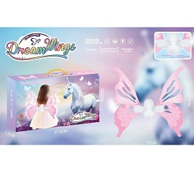 Набір аксесуарів 85047E крила карнавальні, метелик, рухливі, муз., світло, бат., кор., 38-23-8 см. - 1 - smarttoys.com.ua