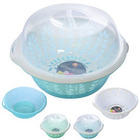 Набір кухонний 3пр/наб (миска, сито, кришка) 27*10см N01548 - 1 - smarttoys.com.ua