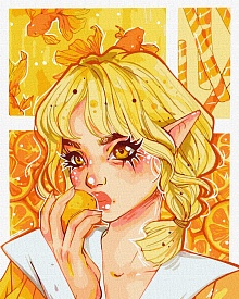 Набір для розпису по номерах. "Апельсинове захоплення" 40х50см - 1 - smarttoys.com.ua