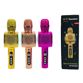 Мікрофон L20 акум., USBвхід, USBшнур, Bluetooth, TFслот, 3 кольори, кор., 9-8-27 см. - 1 - smarttoys.com.ua