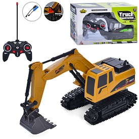 Екскаватор 3007-2-3008-7 радіокер., акум., USB, рух. деталі, 2 кольори, світло,кор.,32,5-19,5-9,5см. - 1 - smarttoys.com.ua