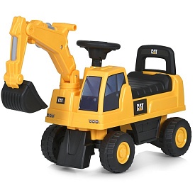 Каталка-толокар M 6022-6 екскаватор, муз., жовтий. - 1 - smarttoys.com.ua