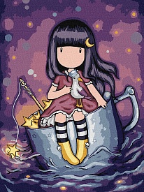 Набір для розпису по номерах для дітей "A Night's Quest Santoro Gorjuss Collection" 30х40см - 1 - smarttoys.com.ua