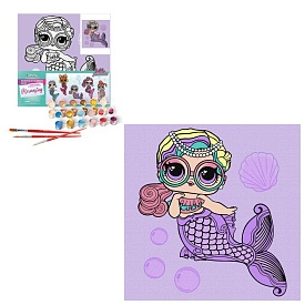 Картина за номерами (в обкладинці) для дітей "L.O.L. Surprise! Mermaids Miss Sea" 40х40см - 1 - smarttoys.com.ua