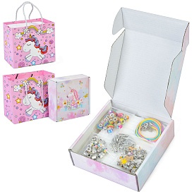 Бісер DLS-1135 намистини, підвіски, браслети, пластик+мет.,подарун.кул.(єдиноріг),кор.,15,5-15,5-5см - 1 - smarttoys.com.ua