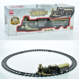 Залізниця 3122A локомотив, вагон, муз., світло, бат., кор., 37,5-14,5-7,5 см. - 1 - smarttoys.com.ua