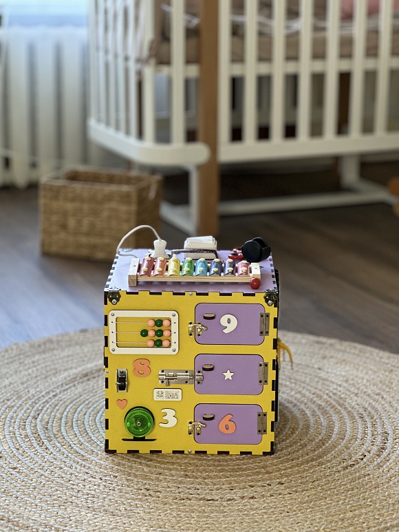 Бізікуб  30х30х30 см різнокольоровий - 3 - smarttoys.com.ua