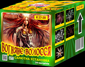 K 27-20 "Вогняне волосся" салютна установка - 1 - smarttoys.com.ua