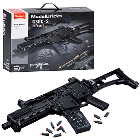 Конструктор SLUBAN M38-B1355 зброя, автомат, 73,7дет, 1:1, 1675дет, кор. 45-38-12,5см - 1 - smarttoys.com.ua