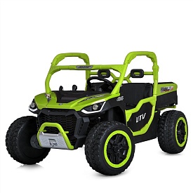 Джип M 6014EBLR-5(24V) 2,4 радіокер., 1акум.24V10AH, 4 мотори 75W, USB, TF, EVA, муз.,світло,зелений - 1 - smarttoys.com.ua