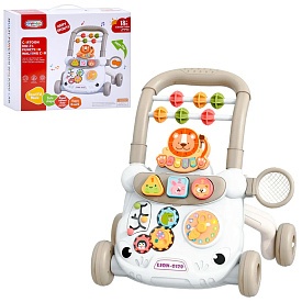 Каталка-ходунки 368-28 ігрова панель,шестерні,годинник,сортер,лабіринт,рух.деталі, піаніно,бат.,кор. - 1 - smarttoys.com.ua