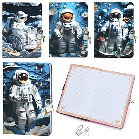 Блокнот MK 5696 космонавт, замок+ключ, клітина, 4 види, кул. - 1 - smarttoys.com.ua