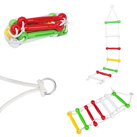 Мотузкова драбина № 1 в сітці, арт 7008, Іграшка дитяча, Бамсик - 1 - smarttoys.com.ua