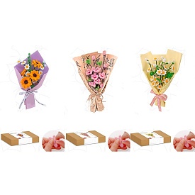 Набір для творчості HZX-955-312-13-15 букет квітів,зроби сам,синельні палички,3види,кор.33,5-18,5-7, - 1 - smarttoys.com.ua