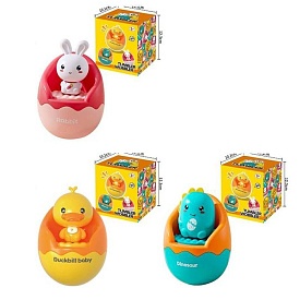 Неваляшка G114-G851-G852 тварина/пташка у яйці, 3 види, муз., кор., 10-12-10 см. - 1 - smarttoys.com.ua