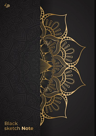 Блокнот TM 4Profi "Black sketch note" lotus, A5 904853 - 1 - smarttoys.com.ua