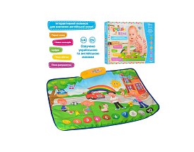 Килимок M 3450 (24шт) навчальний (слова, цифри), 72-50см, зв (укр, анг), муз, на бат-ках, в кор-ці, 50-37-4.5см - 1 - smarttoys.com.ua
