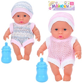 Пупс BLS-W151 пляшечка, 2 види, кул., 19,5-27-6 см. - 1 - smarttoys.com.ua