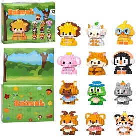 Конструктор W0702дикі тварини, 12шт, адвент-календар, в кор-ці, 29,5-22,5-5см - 1 - smarttoys.com.ua