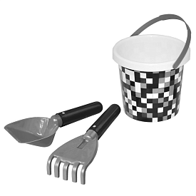 Набір для піску " Піксель" 3 ел. з термонаклейкою - 1 - smarttoys.com.ua