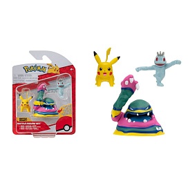 Набір ігрових фігурок POKEMON W19 - МАЧОП, ПІКАЧУ, АЛОЛА МАК - 1 - smarttoys.com.ua