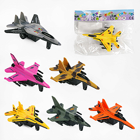 Літак 706-8 (400) 6 кольорів, інерція, у пакеті, ВИДАЄТЬСЯ ТІЛЬКИ МІКС ВИДІВ - 1 - smarttoys.com.ua