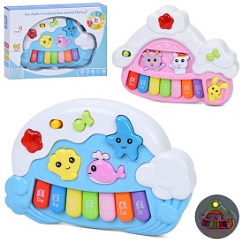 Піаніно R713-R714.21-16-4,5см,музика,зв.тварин,зв(англ), світло,на бат-ці, в кор-ці26-18,5-6см - 1 - smarttoys.com.ua