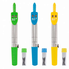 Циркуль YES із захисним ковпачком у прозорому чохлі із запасними грифелями - 1 - smarttoys.com.ua